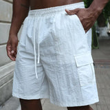 Cvetan - Pantaloni scurți respirabili cu talie elastică