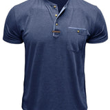 Chavor - Tricou elegant cu decolteu rotund și buzunar