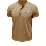 Chavor - Tricou elegant cu decolteu rotund și buzunar