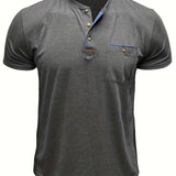 Chavor - Tricou elegant cu decolteu rotund și buzunar