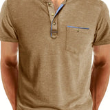 Chavor - Tricou elegant cu decolteu rotund și buzunar