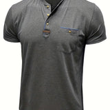 Chavor - Tricou elegant cu decolteu rotund și buzunar