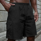 Cvetan - Pantaloni scurți respirabili cu talie elastică