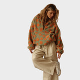 Margarita – Pulover polar înflorit