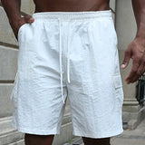 Cvetan - Pantaloni scurți respirabili cu talie elastică