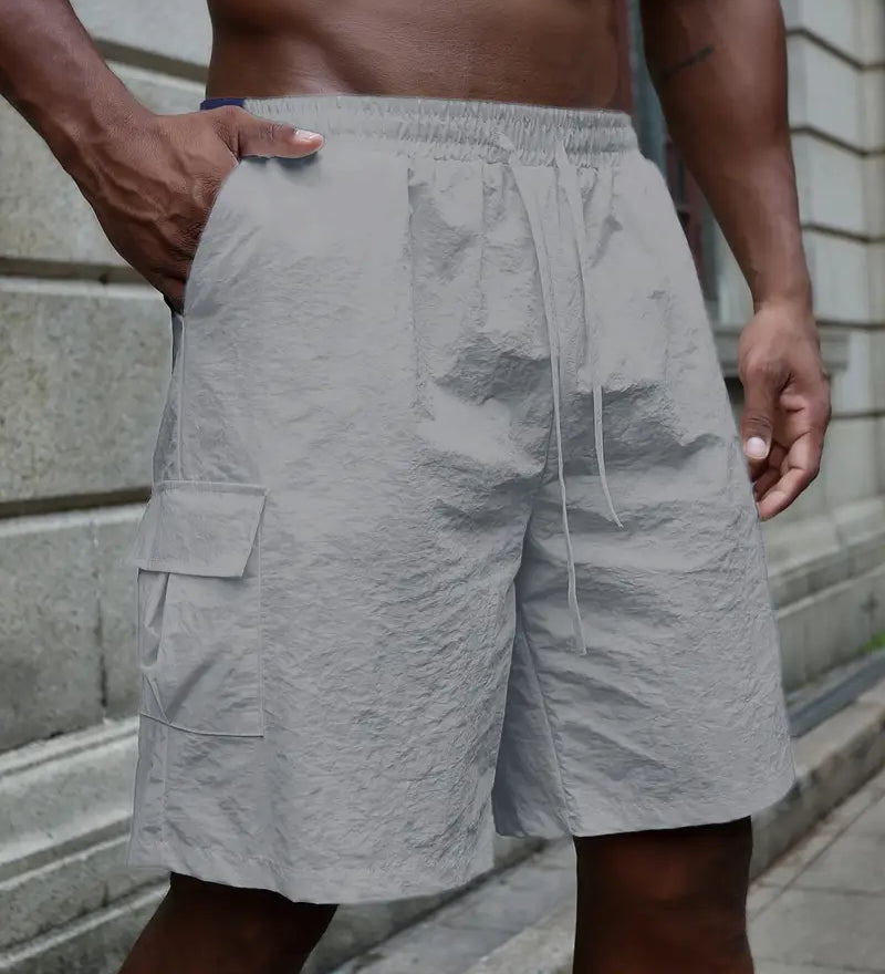 Cvetan - Pantaloni scurți respirabili cu talie elastică