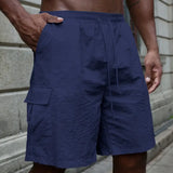 Cvetan - Pantaloni scurți respirabili cu talie elastică