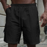 Cvetan - Pantaloni scurți respirabili cu talie elastică