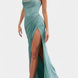 Rochie Ines cu Corset și Bretele Subțiri