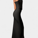 Rochie Midi Filipa cu Corset și Volane Asimetrice