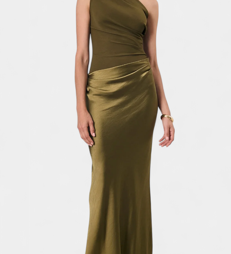 Rochie Lungă pentru Petrecere cu Decolteu Asimetric