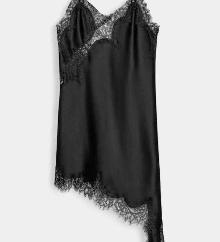 Rochie Mini Katarina cu Bretele și Dantelă