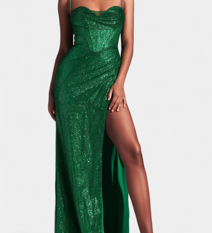 Rochie Ines cu Corset și Bretele Subțiri