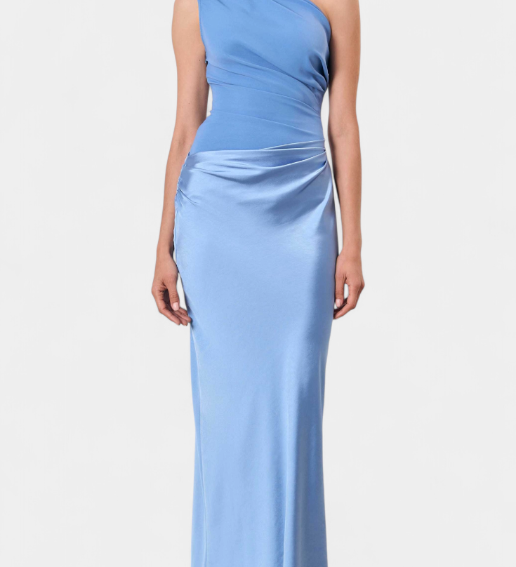 Rochie Lungă pentru Petrecere cu Decolteu Asimetric