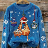 Bluză din flanel pentru femei cu glugă Jule Kat